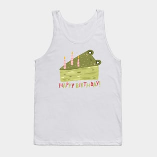 Happy Birthday Frog Cake Tank Top